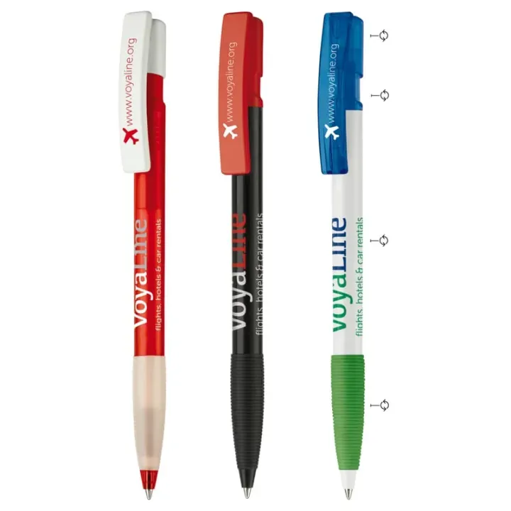 Nash ball pen rubber grip combi - LT80803 (gadzety reklamowe)
